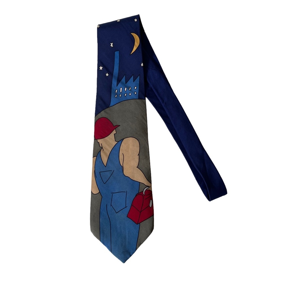 Official Beatles Tie Vintage A Hard Days Necktie Pure Silk Men's
